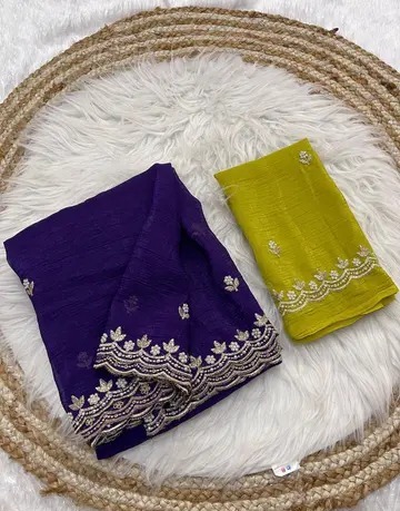 crunchy sarees