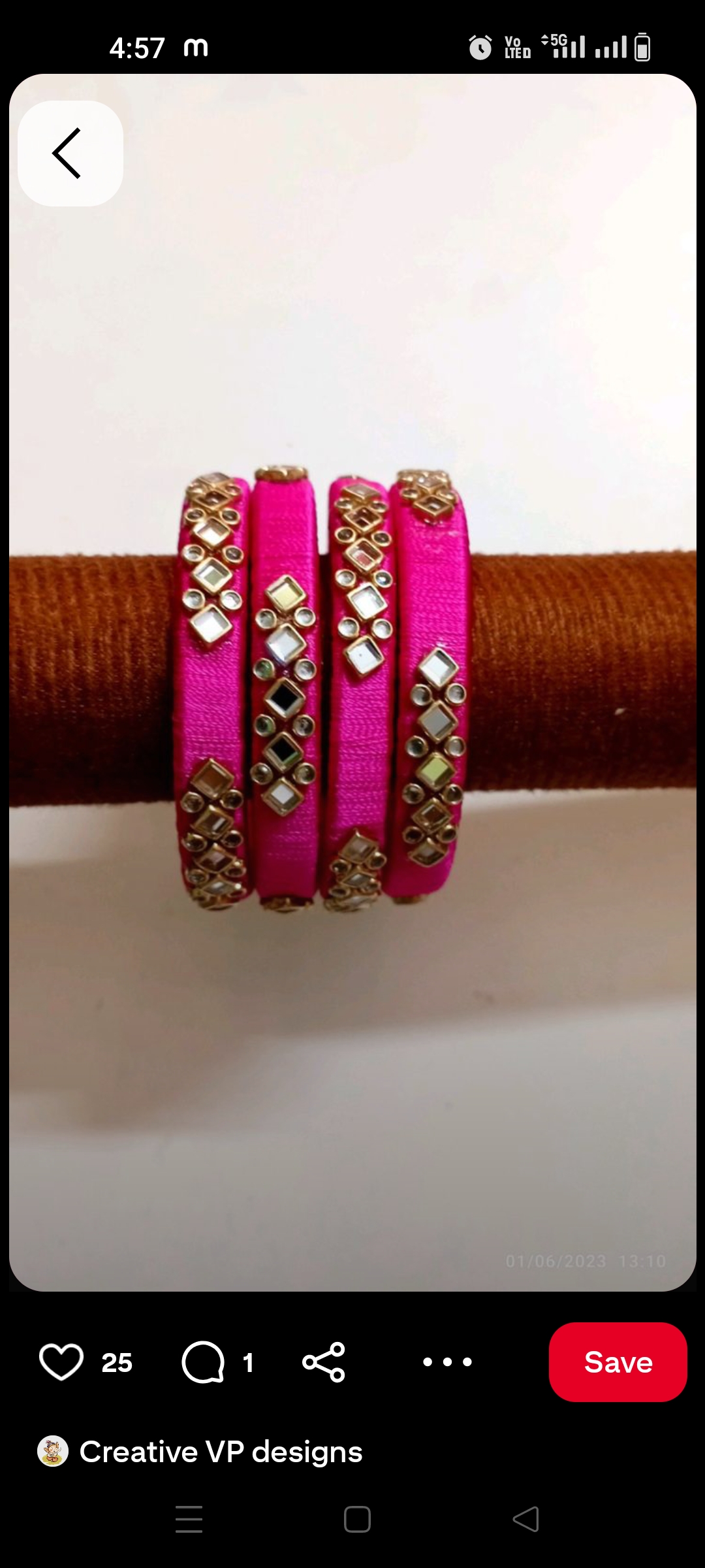Thread bangles 