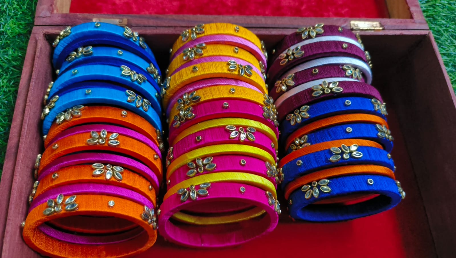 Customised Silk Thread Bangles