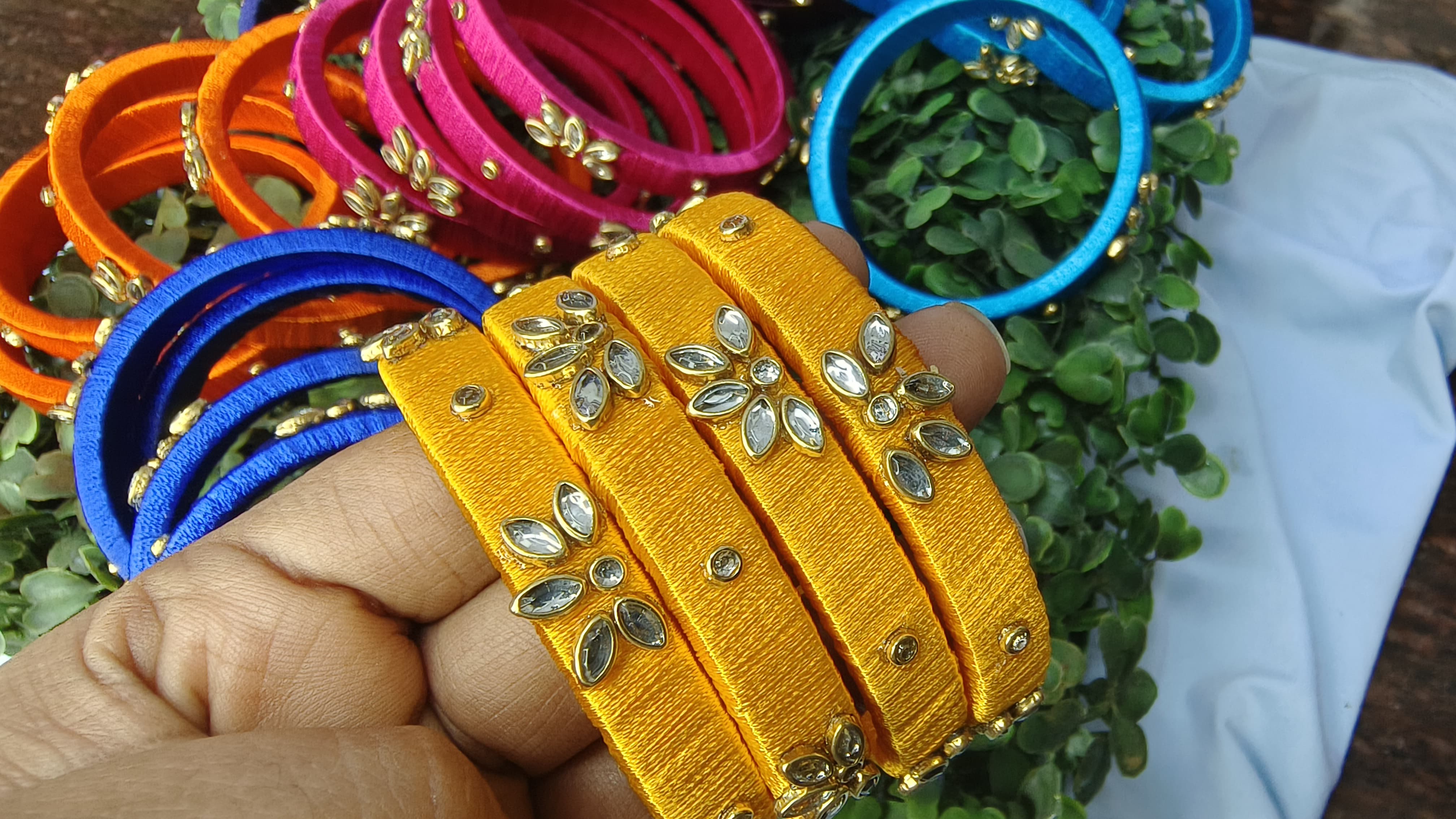 Customised Silk Thread Bangles